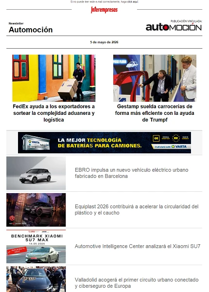 Newsletter Automoción