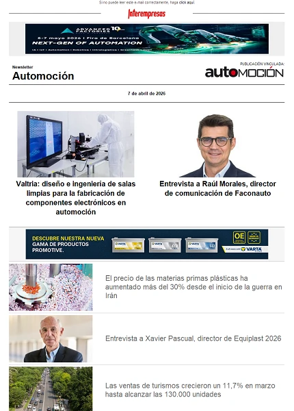 Newsletter Automoción