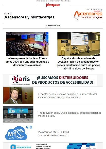 Newsletter Ascensores y Montacargas