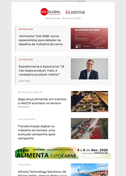 Newsletter iAlimentar