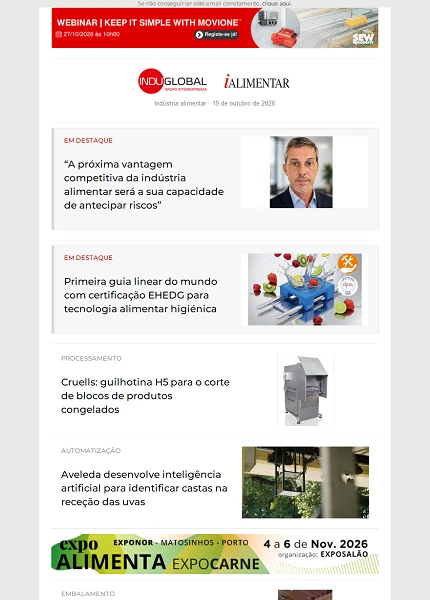 Newsletter iAlimentar