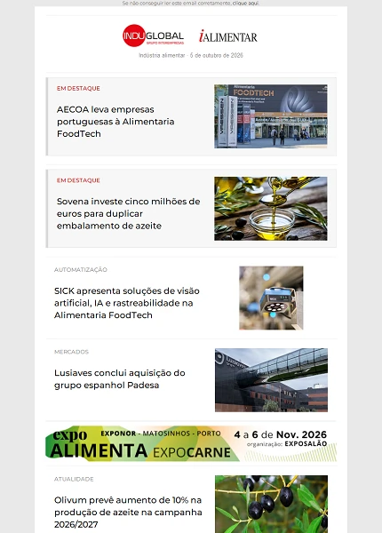 Newsletter iAlimentar