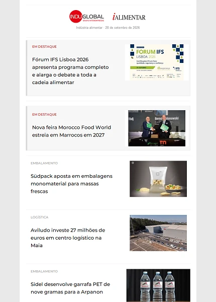 Newsletter iAlimentar