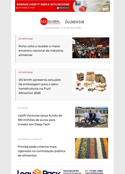 Newsletter iAlimentar