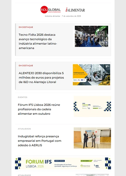 Newsletter iAlimentar