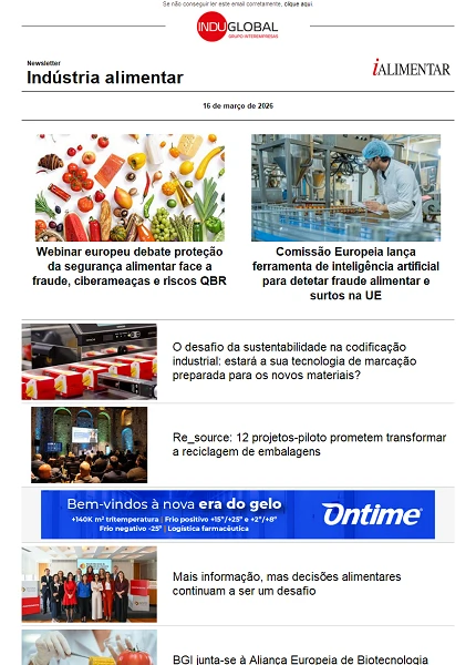 Newsletter iAlimentar