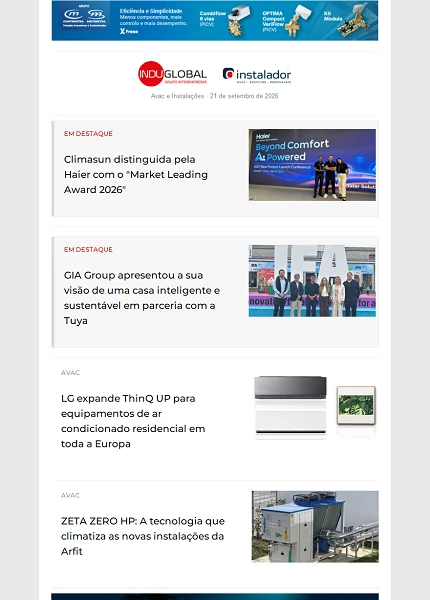 Newsletter O Instalador
