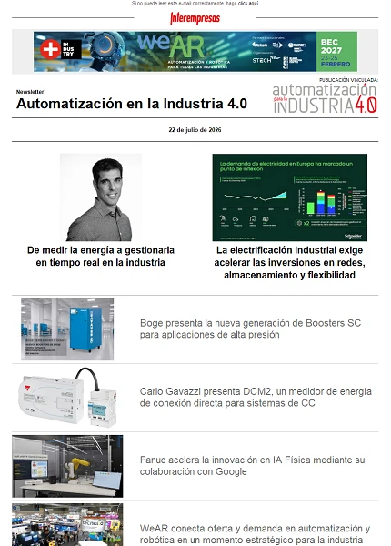 Newsletter Automatización y Componentes