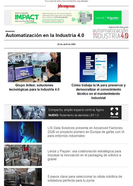 Newsletter Automatización y Componentes