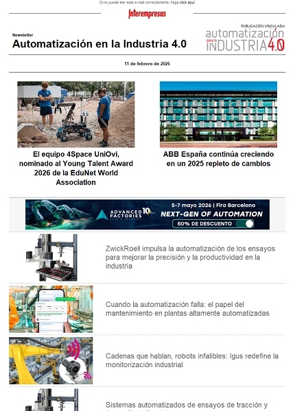 Newsletter Automatización y Componentes