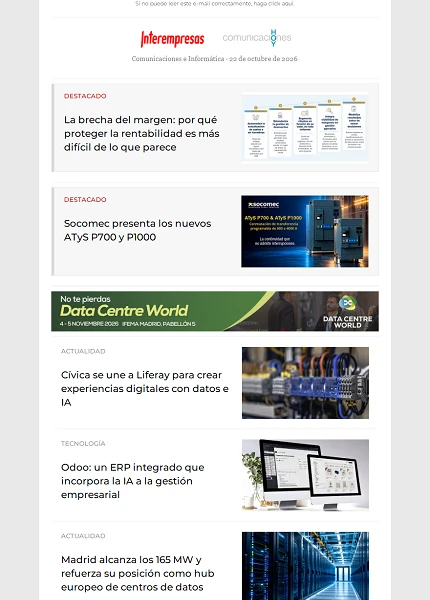 Newsletter Informática y Comunicaciones (Comunicaciones Hoy)