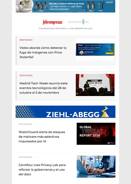 Newsletter Informática y Comunicaciones (Comunicaciones Hoy)