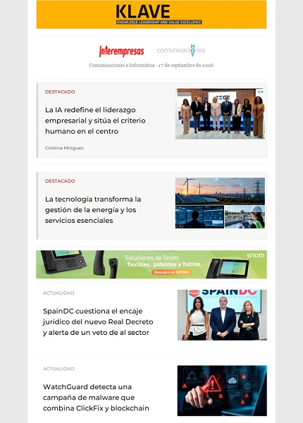 Newsletter Informática y Comunicaciones (Comunicaciones Hoy)