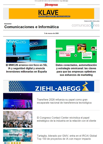 Newsletter Informática y Comunicaciones (Comunicaciones Hoy)
