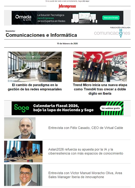 Newsletter Informática y Comunicaciones (Comunicaciones Hoy)