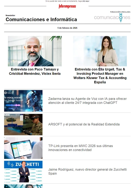 Newsletter Informática y Comunicaciones (Comunicaciones Hoy)