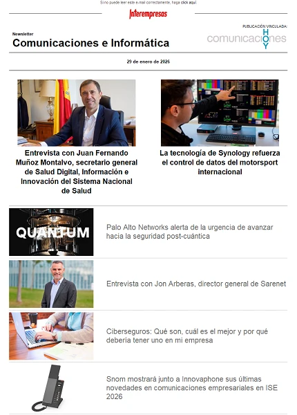 Newsletter Informática y Comunicaciones (Comunicaciones Hoy) Newsletter Informática y Comunicaciones (Comunicaciones Hoy)