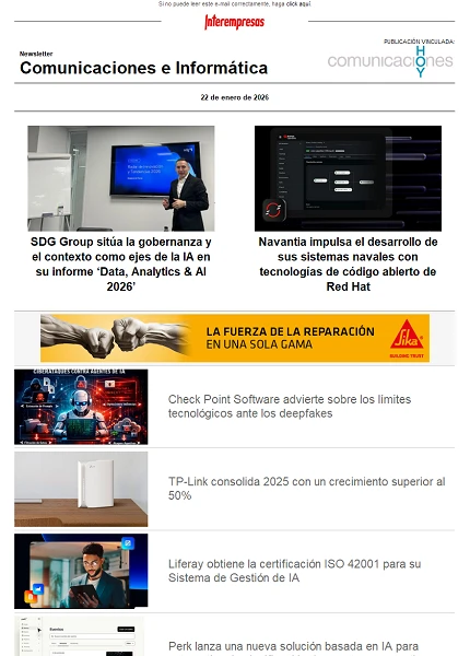 Newsletter Informática y Comunicaciones (Comunicaciones Hoy)