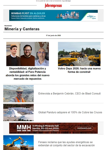 Newsletter Minería y Canteras
