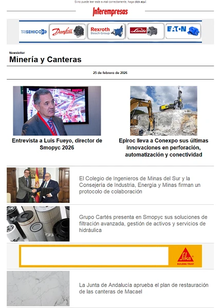 Newsletter Minería y Canteras