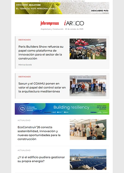 Newsletter Arquitectura y Construcción