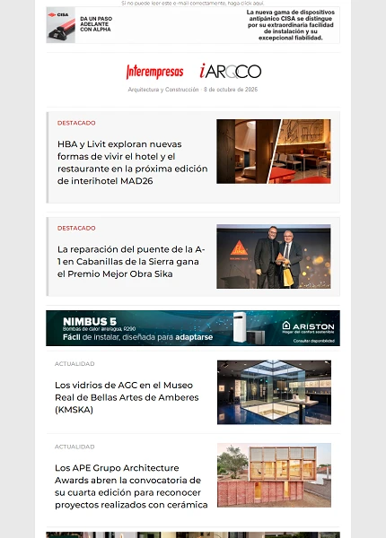 Newsletter Arquitectura y Construcción Newsletter Arquitectura y Construcción
