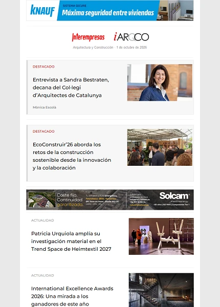 Newsletter Arquitectura y Construcción
