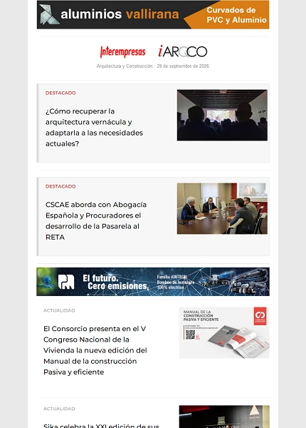 Newsletter Arquitectura y Construcción Newsletter Arquitectura y Construcción