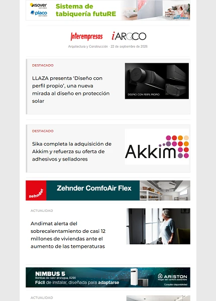 Newsletter Arquitectura y Construcción