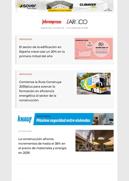 Newsletter Arquitectura y Construcción Newsletter Arquitectura y Construcción