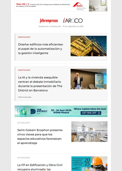 Newsletter Arquitectura y Construcción Newsletter Arquitectura y Construcción