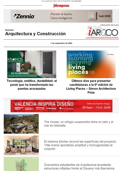 Newsletter Arquitectura y Construcción Newsletter Arquitectura y Construcción