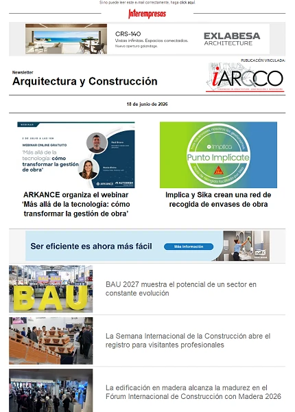 Newsletter Arquitectura y Construcción