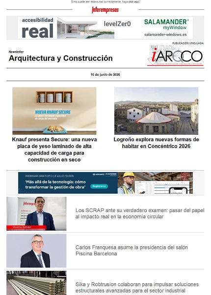 Newsletter Arquitectura y Construcción