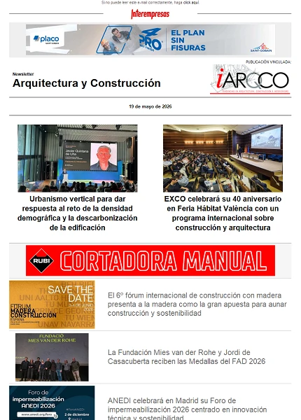 Newsletter Arquitectura y Construcción