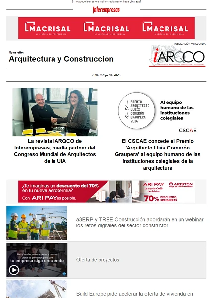 Newsletter Arquitectura y Construcción