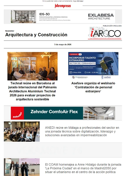Newsletter Arquitectura y Construcción