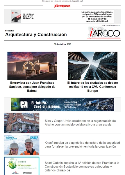 Newsletter Arquitectura y Construcción