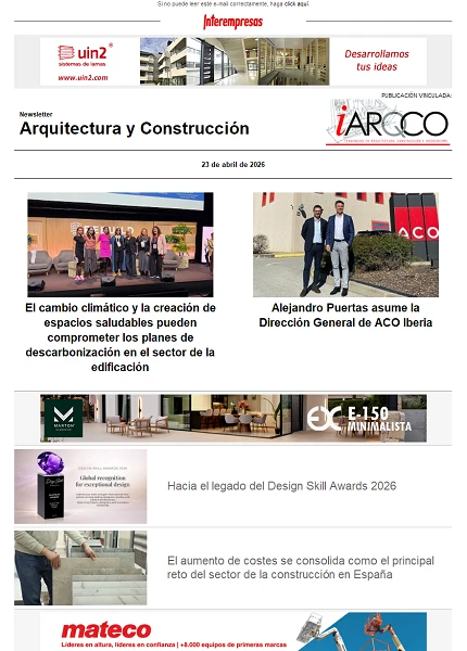 Newsletter Arquitectura y Construcción