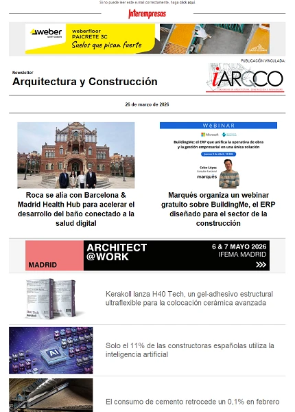 Newsletter Arquitectura y Construcción
