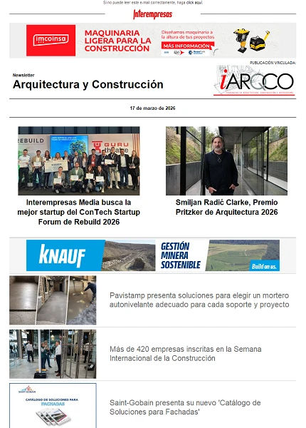 Newsletter Arquitectura y Construcción