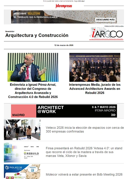 Newsletter Arquitectura y Construcción