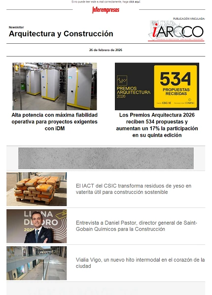 Newsletter Arquitectura y Construcción