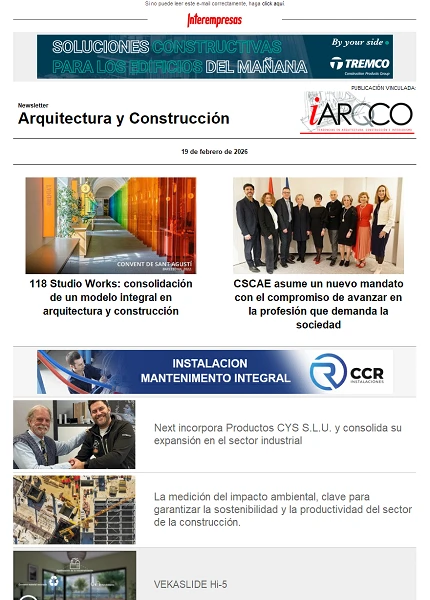 Newsletter Arquitectura y Construcción