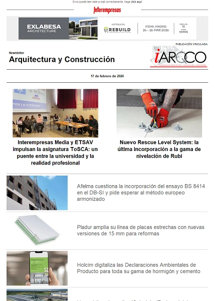Newsletter Arquitectura y Construcción