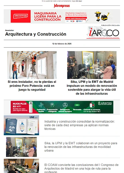 Newsletter Arquitectura y Construcción
