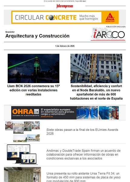 Newsletter Arquitectura y Construcción