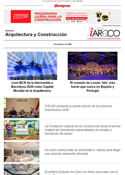 Newsletter Arquitectura y Construcción Newsletter Arquitectura y Construcción
