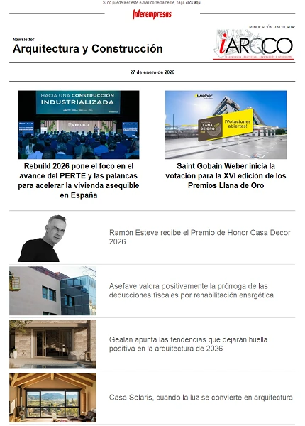 Newsletter Arquitectura y Construcción Newsletter Arquitectura y Construcción