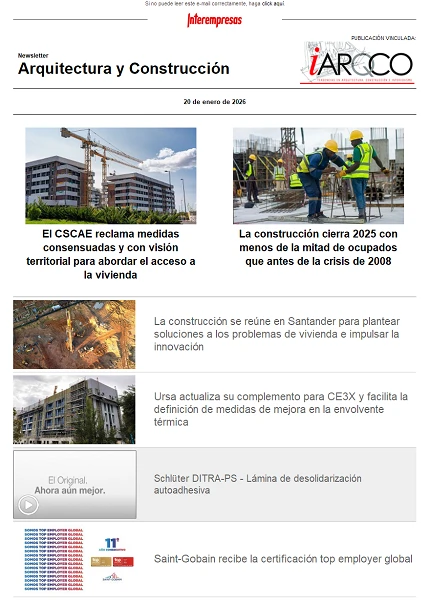 Newsletter Arquitectura y Construcción